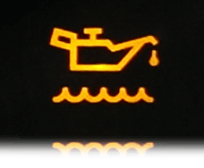 Oil change warning light on a Ford Fiesta