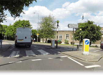 split zebra crossing