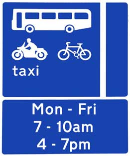 Bus lane information
